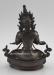 Oxidized Copper 8.75" Handmade Vajradhara Statue, Hand Carved Fine Details - Back