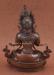 Oxidized Copper 9" Handmade Vajradhara Statue, Fine Hand Carved Details - Back