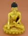 Fully 24k Gold Gilded 13.75" Shakyamuni Statue (Antiquated Finish) - Upper