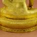 Fully 24k Gold Gilded 13.75" Shakyamuni Statue (Antiquated Finish) - Lower Back