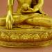 Fully 24k Gold Gilded 13.75" Shakyamuni Statue (Antiquated Finish) - Front Lower