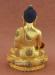 Fully Gold Plated 7.75" Medicine Buddha Sculpture, Adorned w/Colored Stones - Back