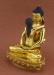 Fully Gold Gilded 9" Samantabhadra Sculpture with Consort, Hand Painted Face - Left