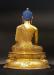 Fully Gold Gilded 42cm Masterpiece Shakyamuni Sculpture, Turquoise, Red Coral, FINE Engravings - Back no frame