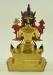 Fully Gold Gilded 12" Maitreya Statue, Future Buddha, Handmade - Back w/o frame