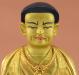 Fully Gold Gilded 7.75" Guru Marpa Statue (24k Gold) - Face Detail