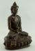 Oxidized Copper 8.75" Nepali Amitabha Statue, Beautiful Hand Carved Engravings - Right