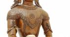 Oxidized Copper 26cm Masterpiece Akshobhya Statue Handmade - Middle