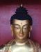 Fully Gold Gilded 36" Large Shakyamuni Buddha Statue (24k Gold Face Painted) - Face Details