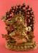 Partly Gold Gilded 13.25" Wrathful Vajrapani Statue, Chana Dorje, Handmade - Gallery