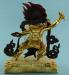 Partly Gold Gilded 12" Wrathful Vajrapani Statue, Chana Dorje, Handmade - Back no frame